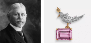 The gem kunzite is discovered and named in honour of Tiffany’s Chief Gemmologist, Dr. George F. Kunz. 